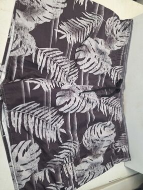 Croft & Barrow Men’s Swim Trunks 4XB Tropical Leaf Print Cargo Board Shorts